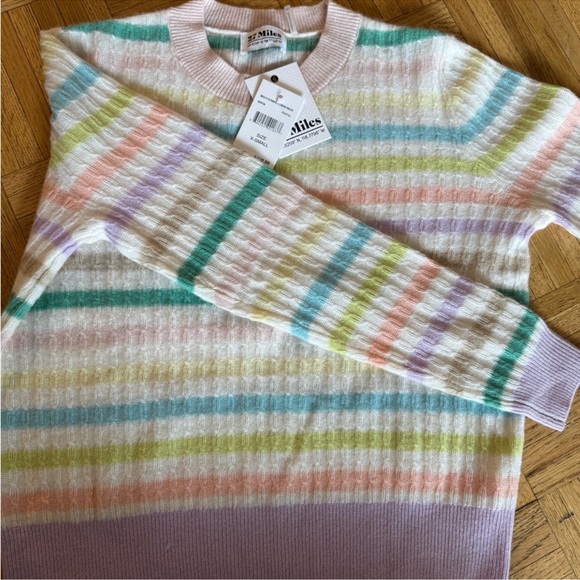 27 MILES MALIBU Sofia Striped Cashmere Sweater - Picture 10 of 13